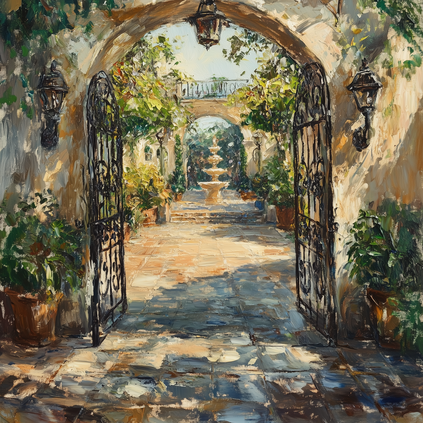 アーチを抜けて